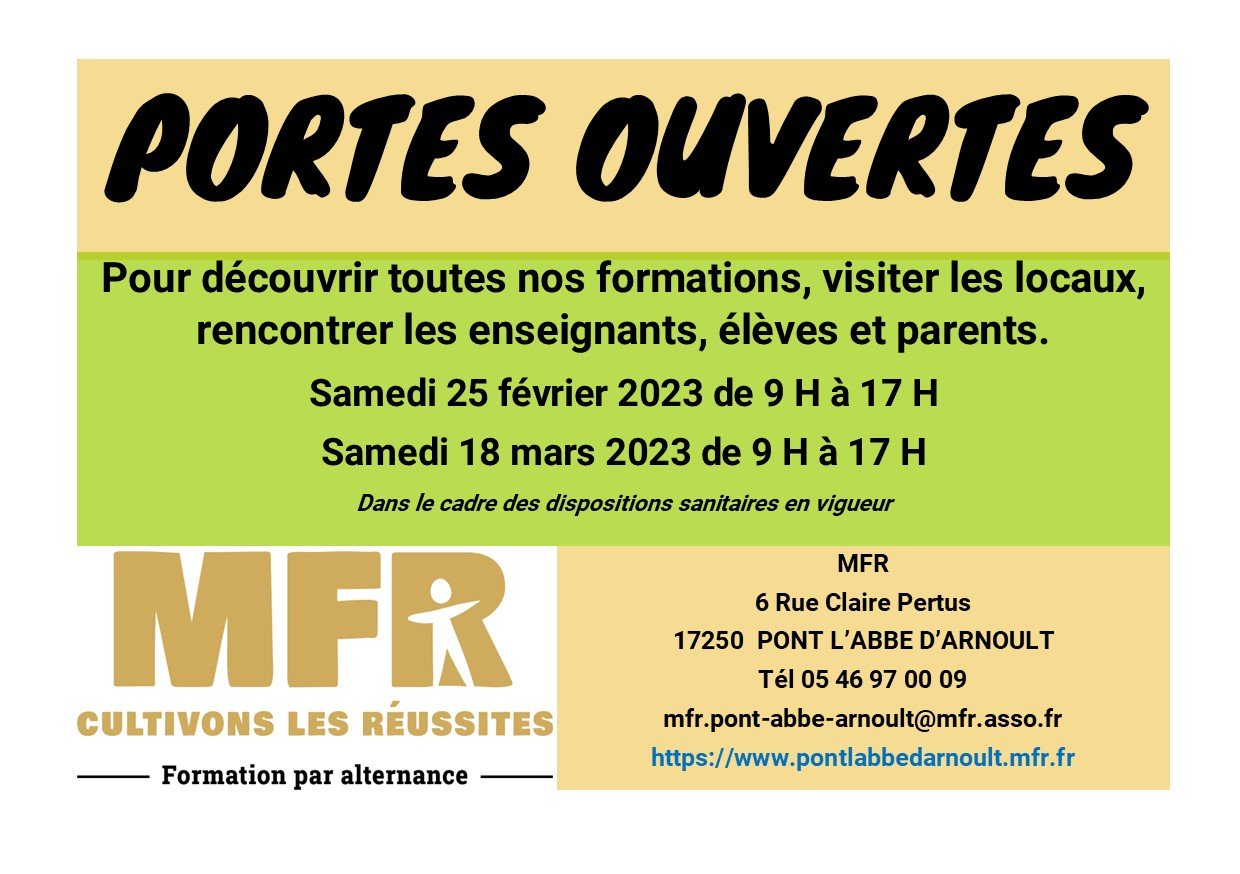 info Portes ouvertes